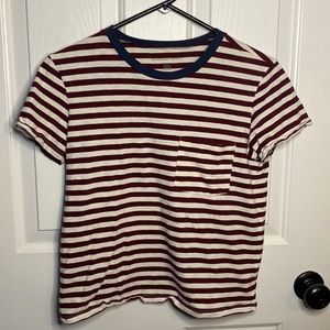 American Eagle Striped Crop Top